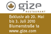 Gize Restaurant - 7 Wochen lang exklusiver Gourmet-Treffpunkt für ein exklusives Wasser eröffnete am 19.05. mit Feinschmecker-Menüs kanadischer Spitzenköche 